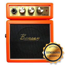 AMPLIFICADOR MINI BENSON AM2B LARANJA - SEMINOVO