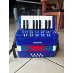 Acordeon Concert Infantil Azul Ca-8 17 Teclas 8 Baixos