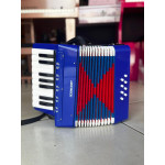 Acordeon Concert Infantil Azul Ca-8 17 Teclas 8 Baixos