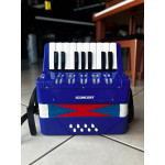 Acordeon Concert Infantil Azul Ca-8 17 Teclas 8 Baixos