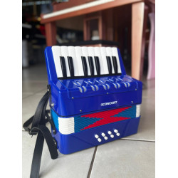 Acordeon Concert Infantil Azul Ca-8 17 Teclas 8 Baixos
