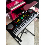 Teclado Custom Kids 44 Teclas com Microfone Ckkb44 Preto