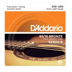 Encordoamento Daddario Violao Aco 010 Ez900b