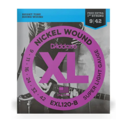 Encordoamento Daddario Guitarra 009 Exl120b