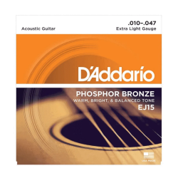 Encordoamento Daddario Violao Aco 010 Phosphor Bronze