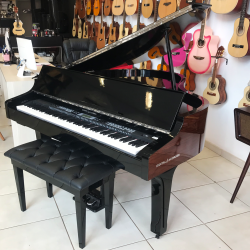 PIANO DE CAUDA DIGITAL ACORDES AC3000C 1/4 PRETO/AMADEIRADO