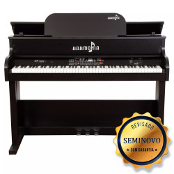 PIANO DIGITAL HARMONIA HS88 ROMA PRETO - SEMINOVO