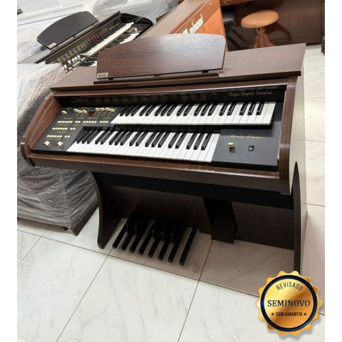 Orgao Digital Acordes Serie Ouro Amadeirado C/Banqueta - Seminovo 