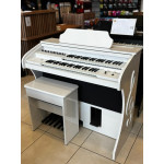 Orgao Rohnes Liz Plus C/ Banqueta - Branco Brilho Orgao Rohnes Liz Plus C/ Banqueta - Branco Brilho