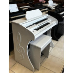 Orgao Rohnes Liz Plus C/ Banqueta - Branco Brilho Orgao Rohnes Liz Plus C/ Banqueta - Branco Brilho