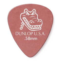 Palheta Dunlop Gator Grip 0.58Mm Vermelha