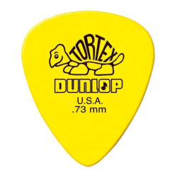 Palheta Dunlop Tortex 0.73Mm Amarela