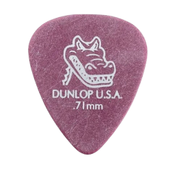 Palheta Dunlop Gator Grip 0.71 Mm Roxa