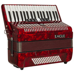ACORDEON EAGLE EGA0780 80BX VERMELHO