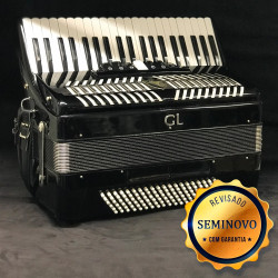 ACORDEON EAGLE EGA07120 120BX PRETO - SEMINOVO