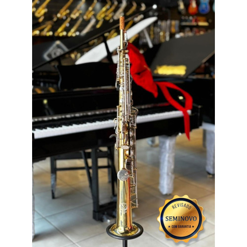 Saxofone Soprano Eagle Bb Sp502 Laq/niq - Seminovo