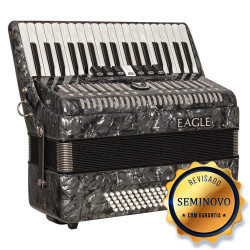 ACORDEON EAGLE EGA0780 80BX PBK PRETO - SEMINOVO
