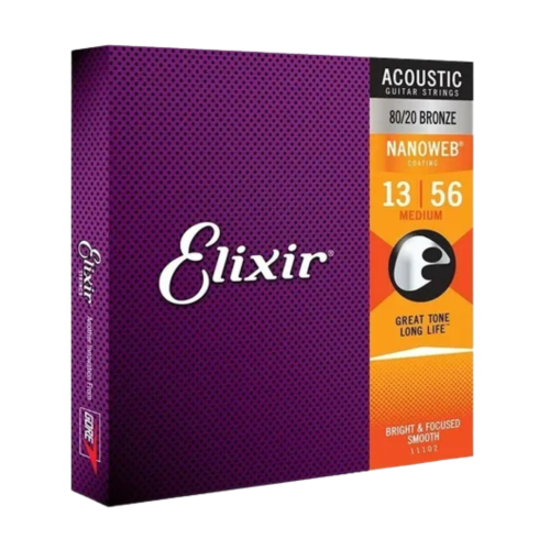 Encordoamento Elixir Violão Aço 0.13 Medium Bronze Encordoamento Elixir Violão Aço 0.13 Medium Bronze