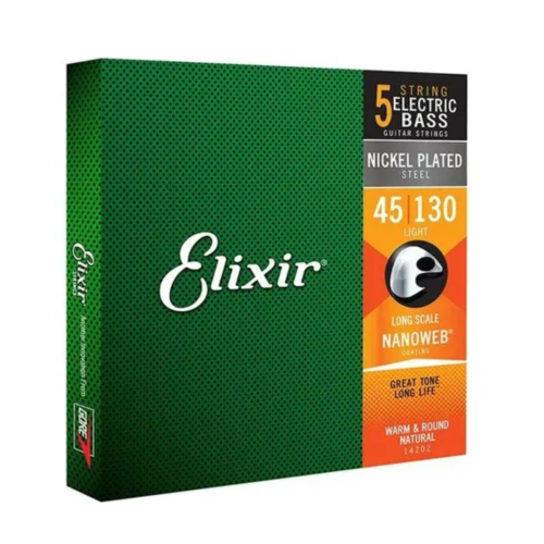 Encordoamento Elixir Baixo 5c 0.45 Light Medium