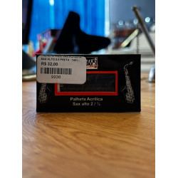 Palheta Free Sax Acrilica Sax Alto 2.5 Preta