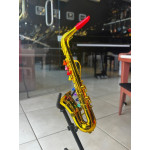 MINI SAXOFONE INFANTIL  JAZZ MUSIC DOURADO