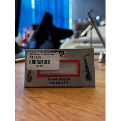 Palheta Free Sax Acrilica Sax Alto 2.5 Transparente