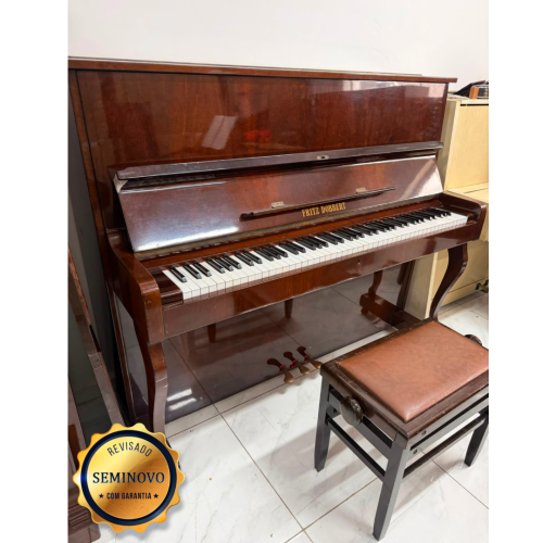 Piano Armario Fritz Dobbert Acustico Amadeirado - Seminovo