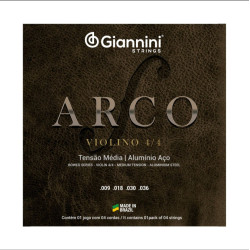 Encordoamento Giannini Violino Aluminio Geavva