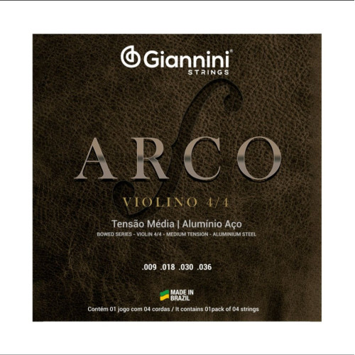 Encordoamento Giannini Violino Aluminio Geavva