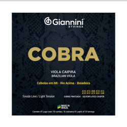 Encordoamento Giannini Viola Cobra Cobre Leve Gesvl