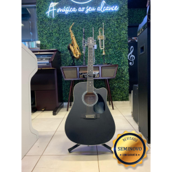 Violao Eletroacústico Giannini Performance Black Verniz Fosco - Seminovo