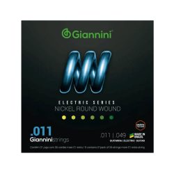 Encordoamento Giannini Guitarra 011 Geegst Super Light