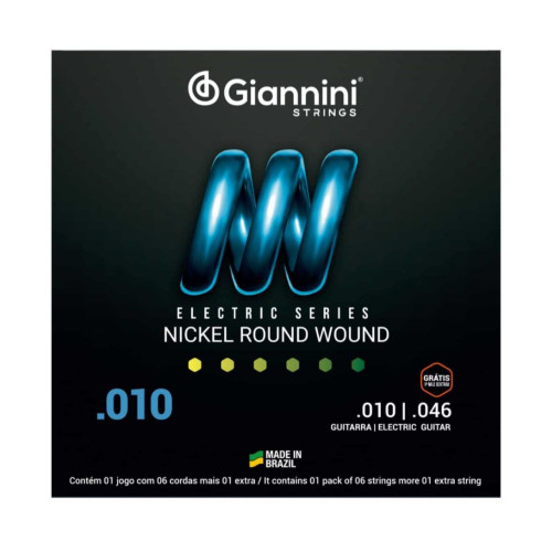 Encordoamento Giannini Guitarra 010 Super Light Geegst