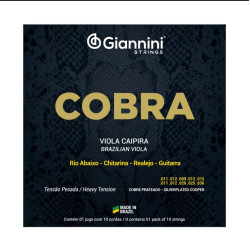 Encordoamento Giannini Viola Cobra Cobre Pesada Gesvp