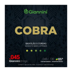 Encordoamento Giannini Baixolao 0.45 Geebasf5 5c Bronze Fosforoso