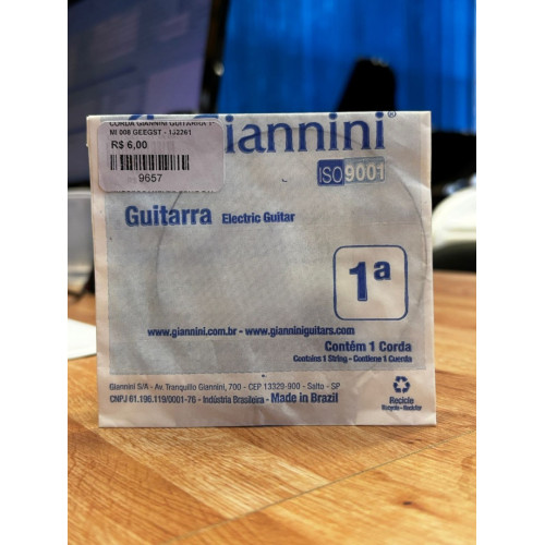 Corda Giannini Avulsa Guitarra 1º Mi 008 Geegst