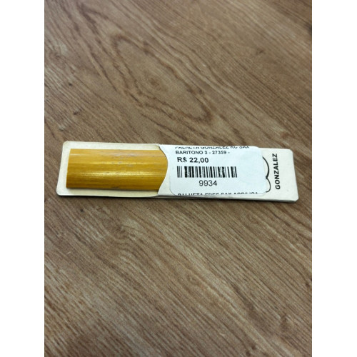 Palheta Gonzalez Rc Sax Baritono 3 Palheta Gonzalez Rc Sax Baritono 3