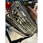 Tuba Harlem Sound  Ht-18n 4/4 Compacta 4 Pistos Transversais 4/4 Bb Niquelada