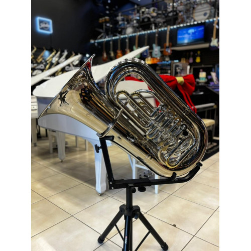 Tuba Harlem Sound  Ht-20n 5/4 4 Pistos Transversais 5/4 Bb Niquelada