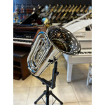 Tuba Harlem Sound  Ht-18n 4/4 Compacta 4 Pistos Transversais 4/4 Bb Niquelada