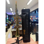 Saxofone Soprano Harlem Sound Tudel Inteiriço Laqueado em Bb - Hss-05l