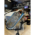 Tuba Harlem Sound  Ht-18n 4/4 Compacta 4 Pistos Transversais 4/4 Bb Niquelada