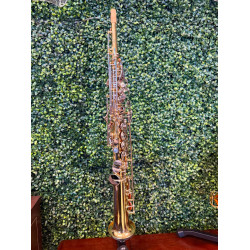 Saxofone Soprano Harlem Sound Tudel Inteiriço Laqueado em Bb - Hss-05l
