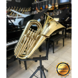 Tuba Hs Musical Hstb4 4p Compacta 3/4 Bb Laq C/capa - Seminovo