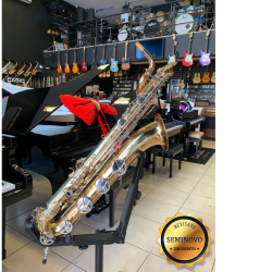 Saxofone Baritono Hoyden Laq C/ Chaves Niq Profissional - Seminovo 