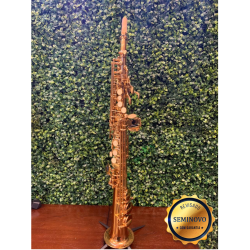 Saxofone Soprano Jahnke Jssh001 Laq Dourado - Seminovo