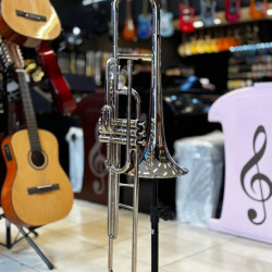 Trombone Curto Jahnke Jtb029 Niquelado Sib