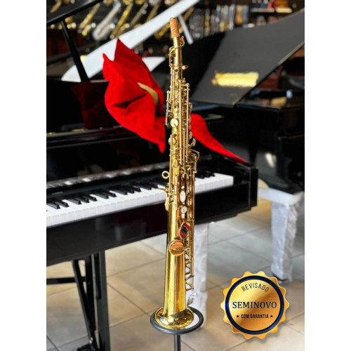 Saxofone Soprano Jahnke Jssh001 Laq - Seminovo