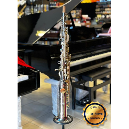 Saxofone Soprano Jahnke Jssh001 Niq/ch Laq - Seminovo