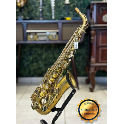 Saxofone Alto Jahnke Jsah001 Desplacado C/ Chaves Laq - Seminovo